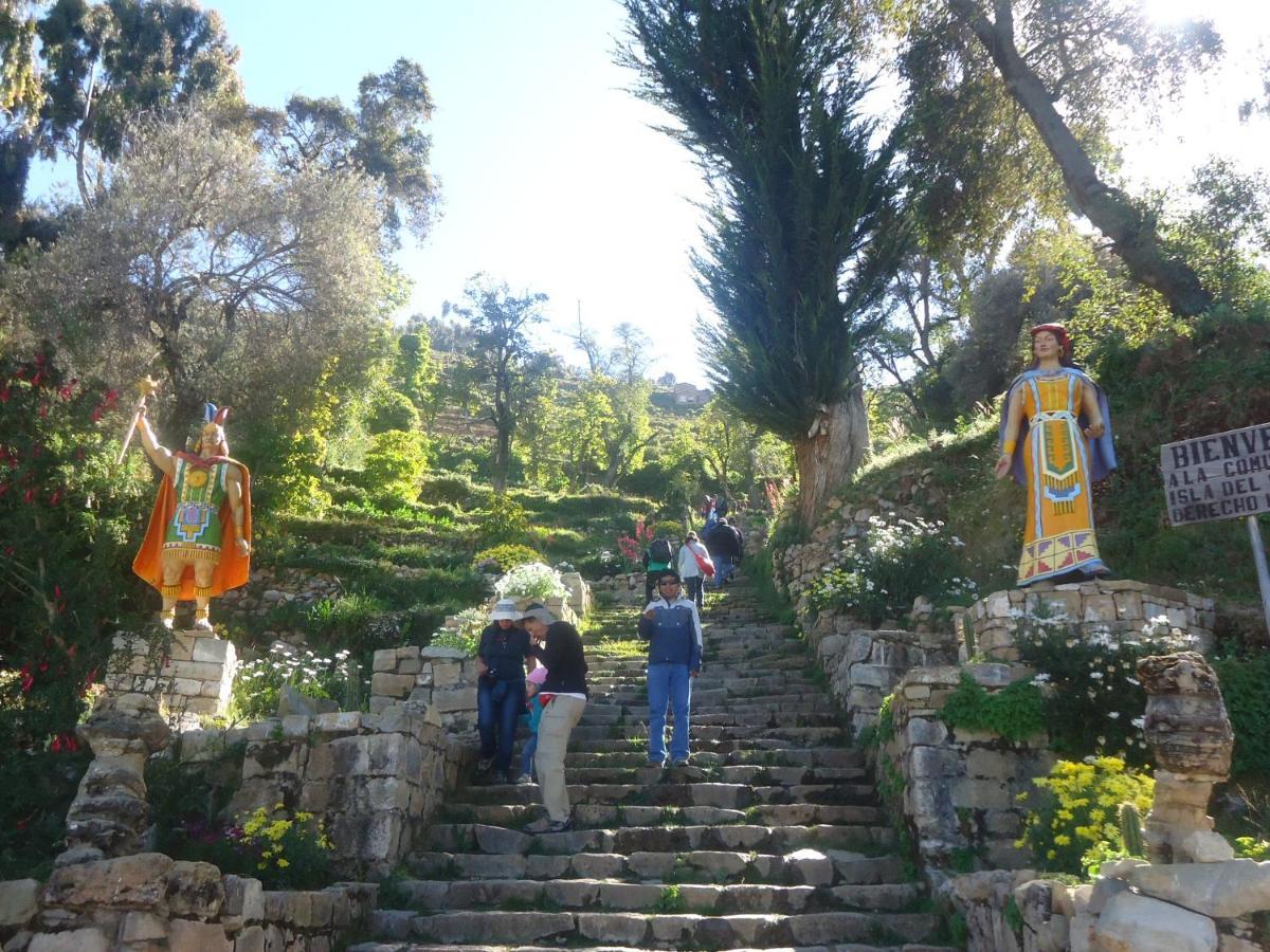 Hostal Del Sol Isla Del Sol Kültér fotó