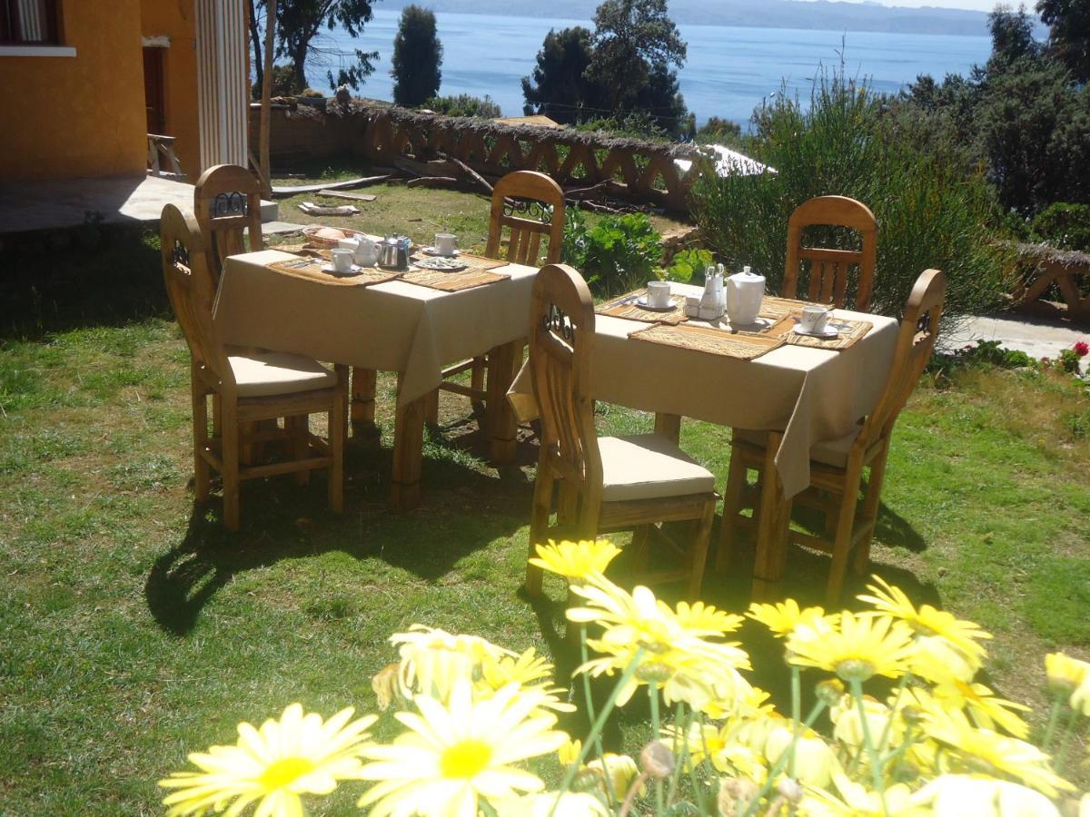 Hostal Del Sol Isla Del Sol Kültér fotó